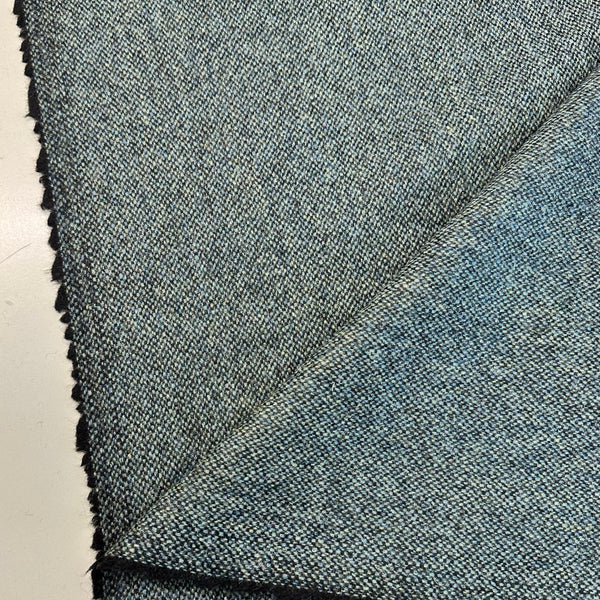 Pure Shetland Tweed Light Blue Russian Twill Made In England
