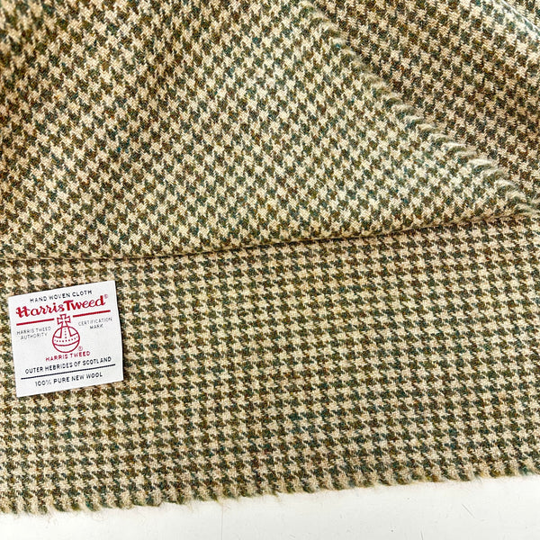 100% British Undyed Wool Natural Four Point Star Design In Camouflage Green And Brown Made In Huddersfield By Marling & Evans