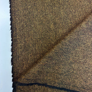 Pure Shetland Tweed Burnt Orange Sharkskin Made In England