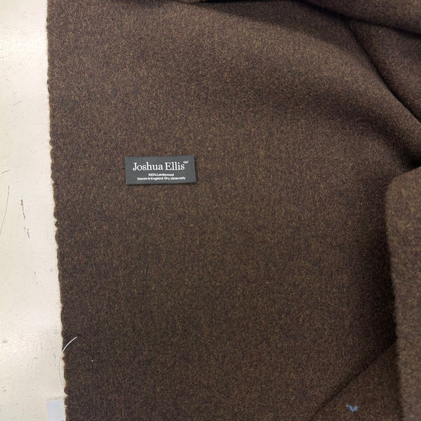 100 % Lambswool Melange Brown With Green And Red And Burgundy By Joshua Ellis