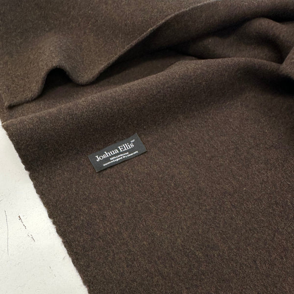 100 % Lambswool Melange Brown With Green And Red And Burgundy By Joshua Ellis