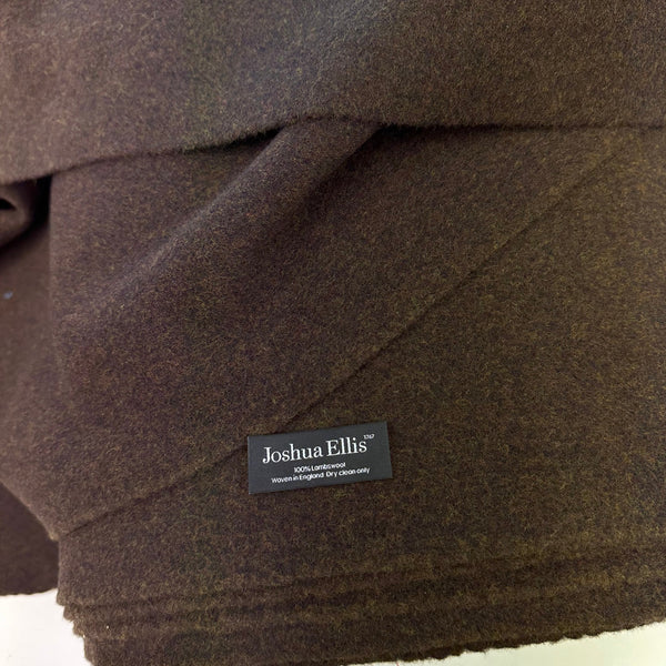 100 % Lambswool Melange Brown With Green And Red And Burgundy By Joshua Ellis