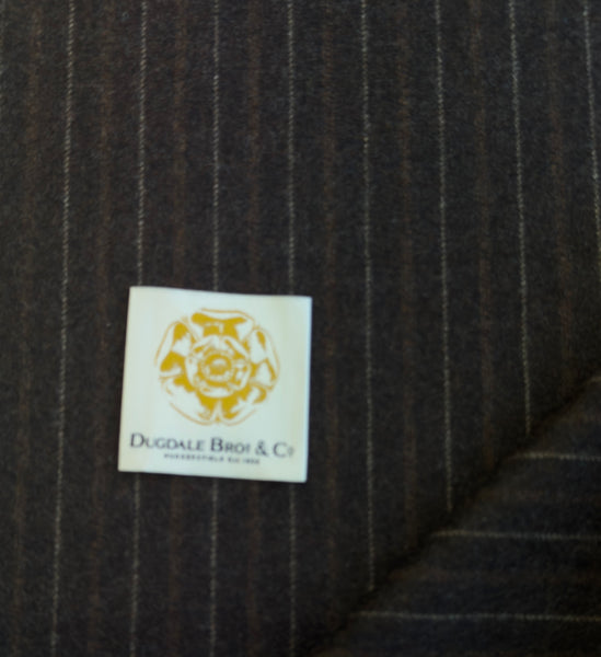 100% Woollen Flannel Stripe by Dugdale Bros Made in Huddersfield