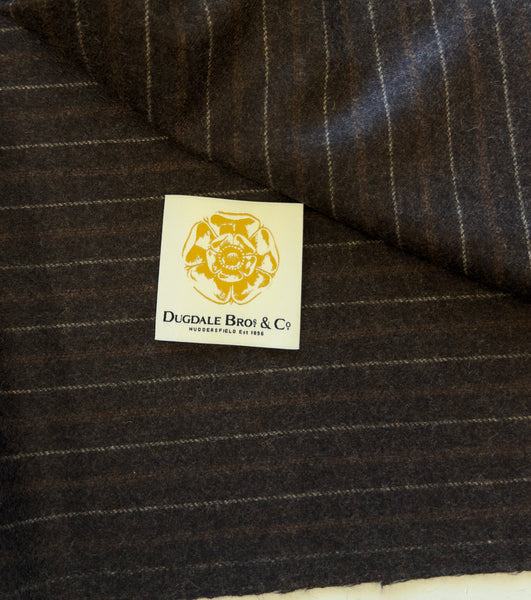 100% Woollen Flannel Stripe by Dugdale Bros Made in Huddersfield
