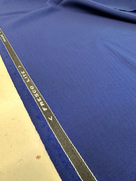 Fresco Lite All Wool Barley Blue Made In England By Huddersfield Fine Worsted