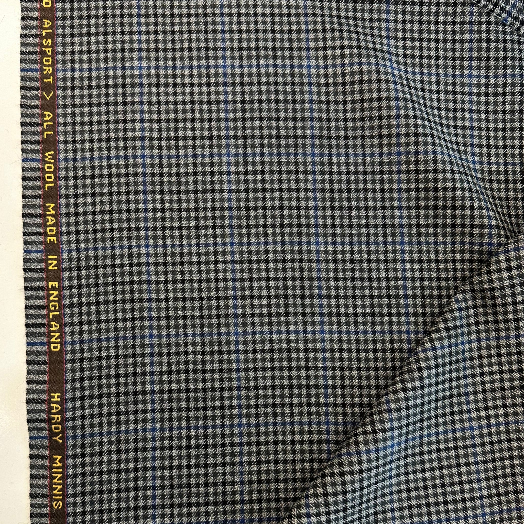 Worsted Alsport All Wool Gunclub Check By Hardy Minnis Made In England