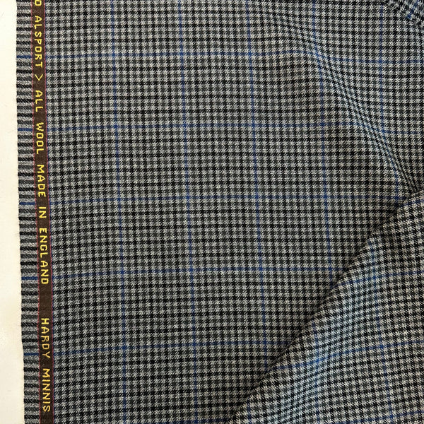 Worsted Alsport All Wool Gunclub Check By Hardy Minnis Made In England
