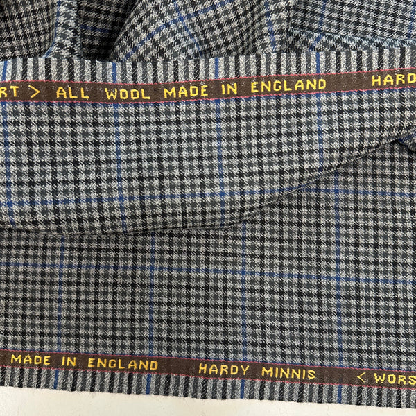 Worsted Alsport All Wool Gunclub Check By Hardy Minnis Made In England