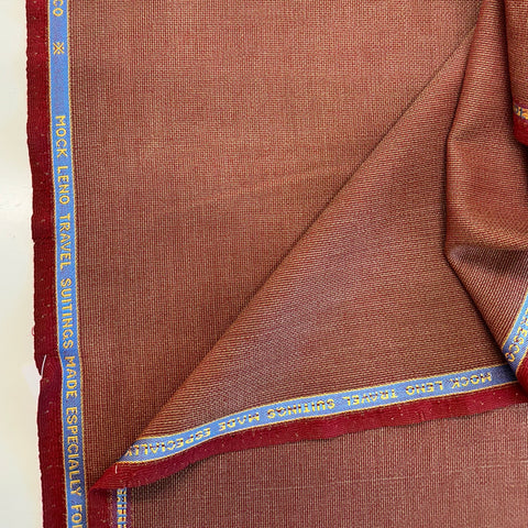 Finmeresco Mock Leno Wool Travel Suiting Made For Smith Woollens By Harrisons