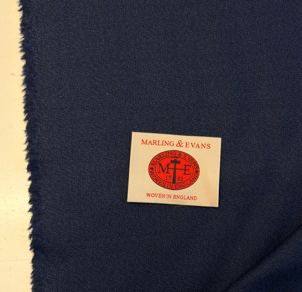 Mill Bank Collection 18513/ C3 Crepe Style weave Merino Navy Blue  Made In Huddersfield By Marling & Evans (Copy)