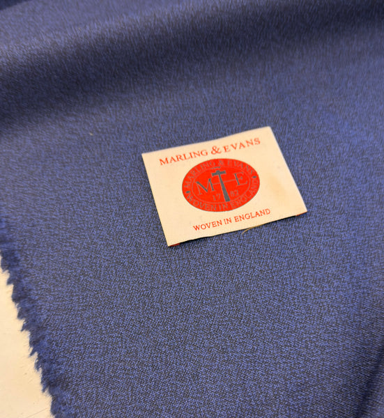 Mill Bank Collection 18513/ C3 Crepe Style weave Merino Navy Blue  Made In Huddersfield By Marling & Evans (Copy)