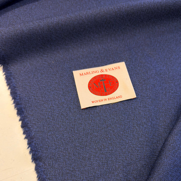 Mill Bank Collection 18513/ C3 Crepe Style weave Merino Navy Blue  Made In Huddersfield By Marling & Evans (Copy)