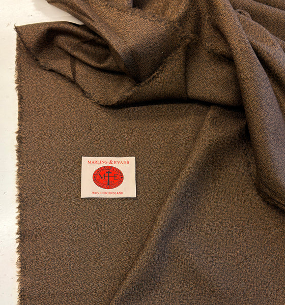 Mill Bank Collection 18513/E5 Crepe Style weave Merino Rice Brown  Made In Huddersfield By Marling & Evans (Copy) (Copy) (Copy)