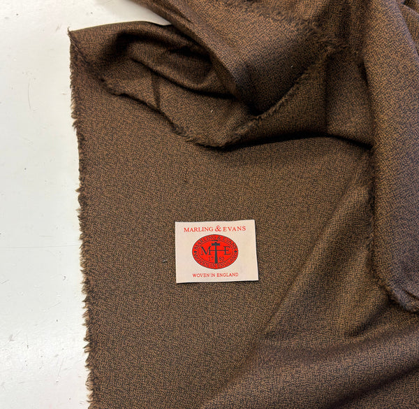 Mill Bank Collection 18513/E5 Crepe Style weave Merino Rice Brown  Made In Huddersfield By Marling & Evans (Copy) (Copy) (Copy)
