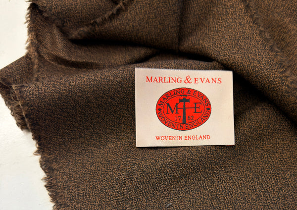 Mill Bank Collection 18513/E5 Crepe Style weave Merino Rice Brown  Made In Huddersfield By Marling & Evans (Copy) (Copy) (Copy)