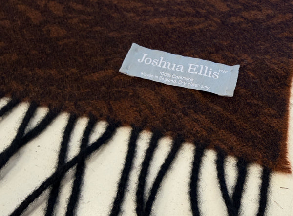 Pure Cashmere Stole by Joshua Ellis Made in England