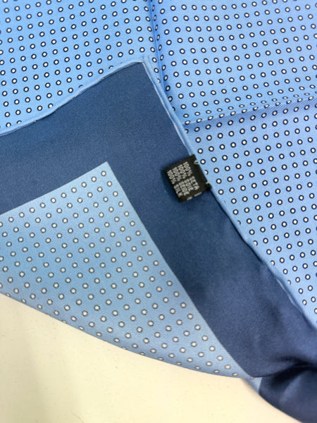 100% Pure Silk Hand Made in Italy Polka Dot Pocket Sqaure