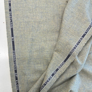 Johnstons Of Elgin Estate Gamekeeper Tweed Micra Sail Green Made In Scotland