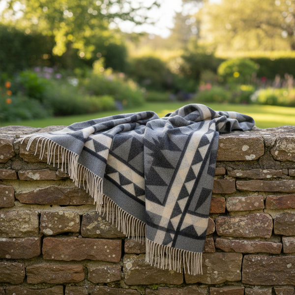 Pure Lambswool Stole Trible Ex Designer Made in England