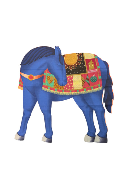 100% Cashmere light weighted Feature Cheval Sur Mon Carre licensed Designed Horse Limited Edition Made In ITALY