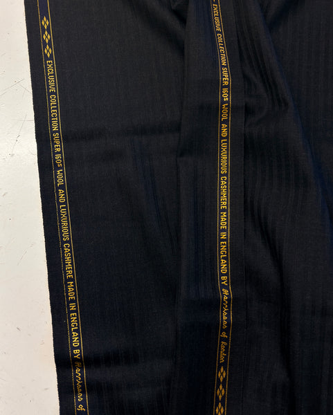 Super 160s Wool & Cashmere Made In England By Harrison of London Vintage Charcoal