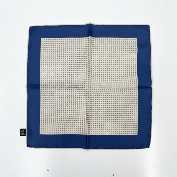 100% Pure Silk Hand Made in Italy Polka Dot Pocket Sqaure