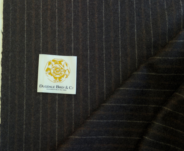 100% Woollen Flannel Stripe by Dugdale Bros Made in Huddersfield