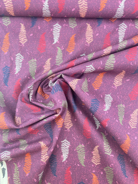 Cotton Poplin Print Floral Marble Yard By Stoffabrics.com Danish Design Printed in Japan Pine Tree Leaf 