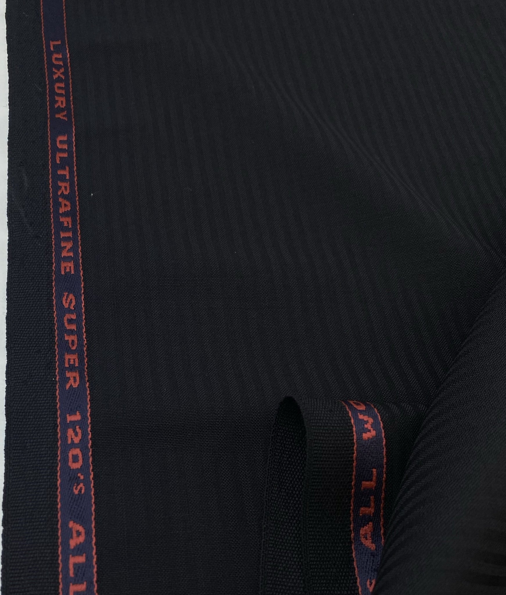 S41 Black Super 120 luxury all wool by sterling cloth