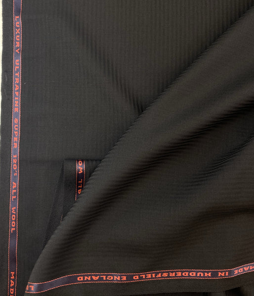 S41 Black Super 120 luxury all wool by sterling cloth